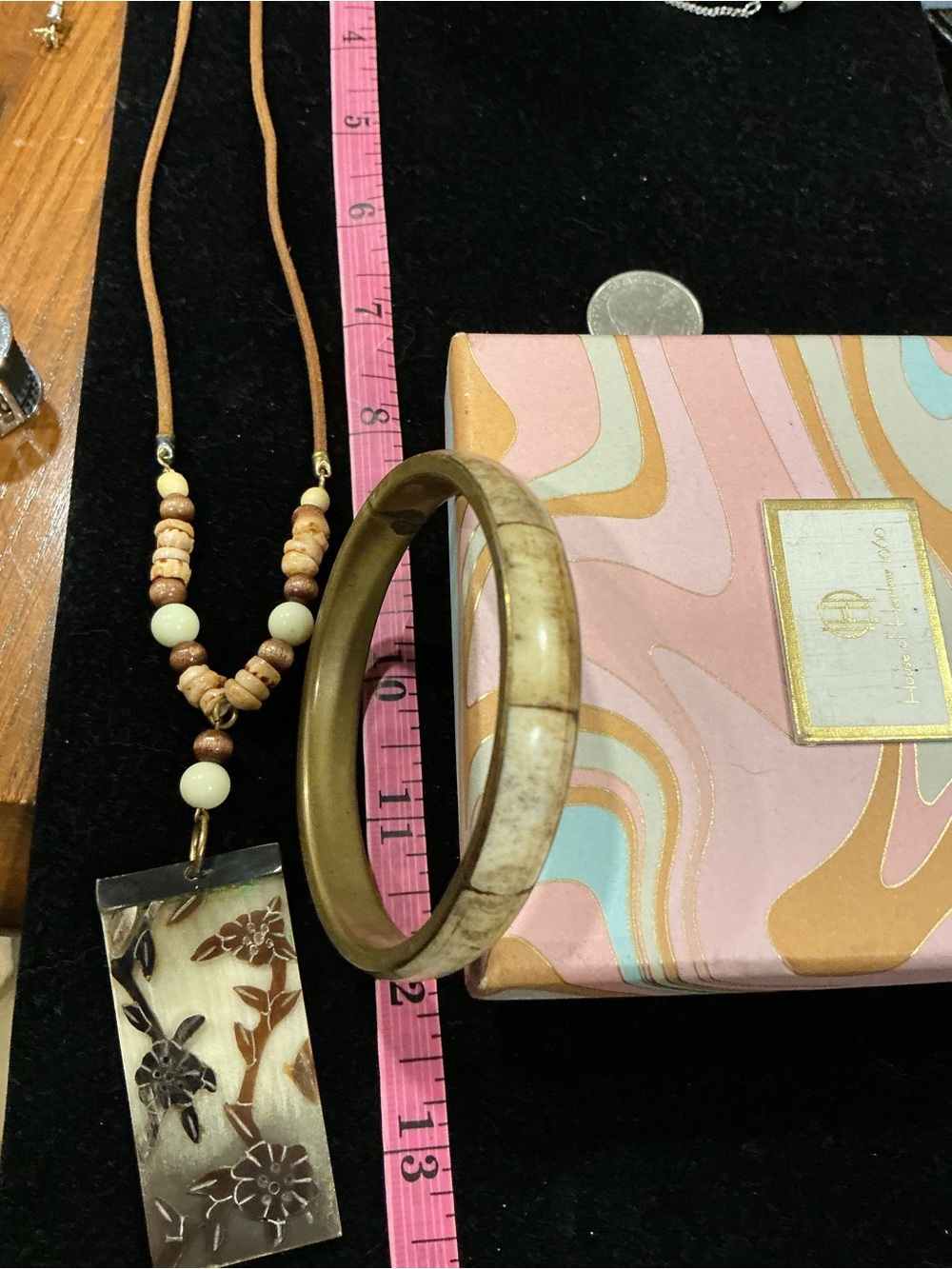 Beige and Ivory necklace & bracelet set- Women Jewelry